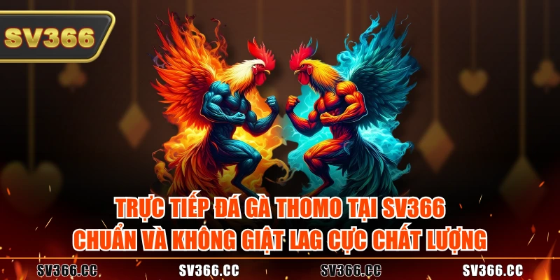 Trực tiếp đá gà Thomo tại SV366 chuẩn và không giật lag cực chất lượng Trực tiếp đá gà Thomo tại SV366 chuẩn và không giật lag cực chất lượng